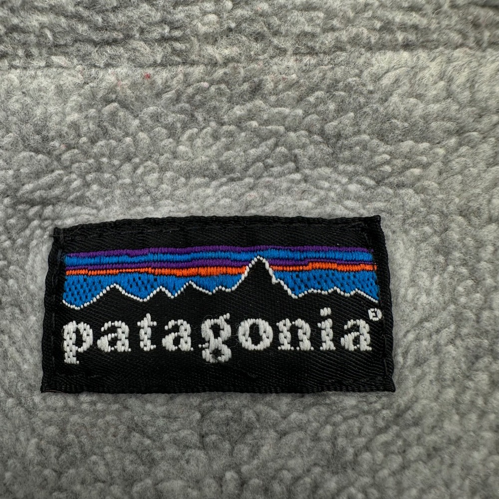 Patagonia Shelled Synchilla Jacket Black Grey Fleece Lined Bomber Women's Small - Picture 2 of 16